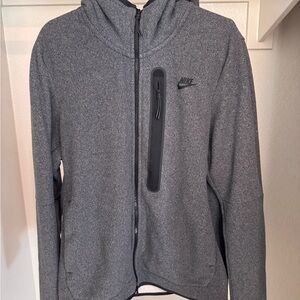 Nike Sportswear Tech Fleece Heather Gray Zip-Up Jacket